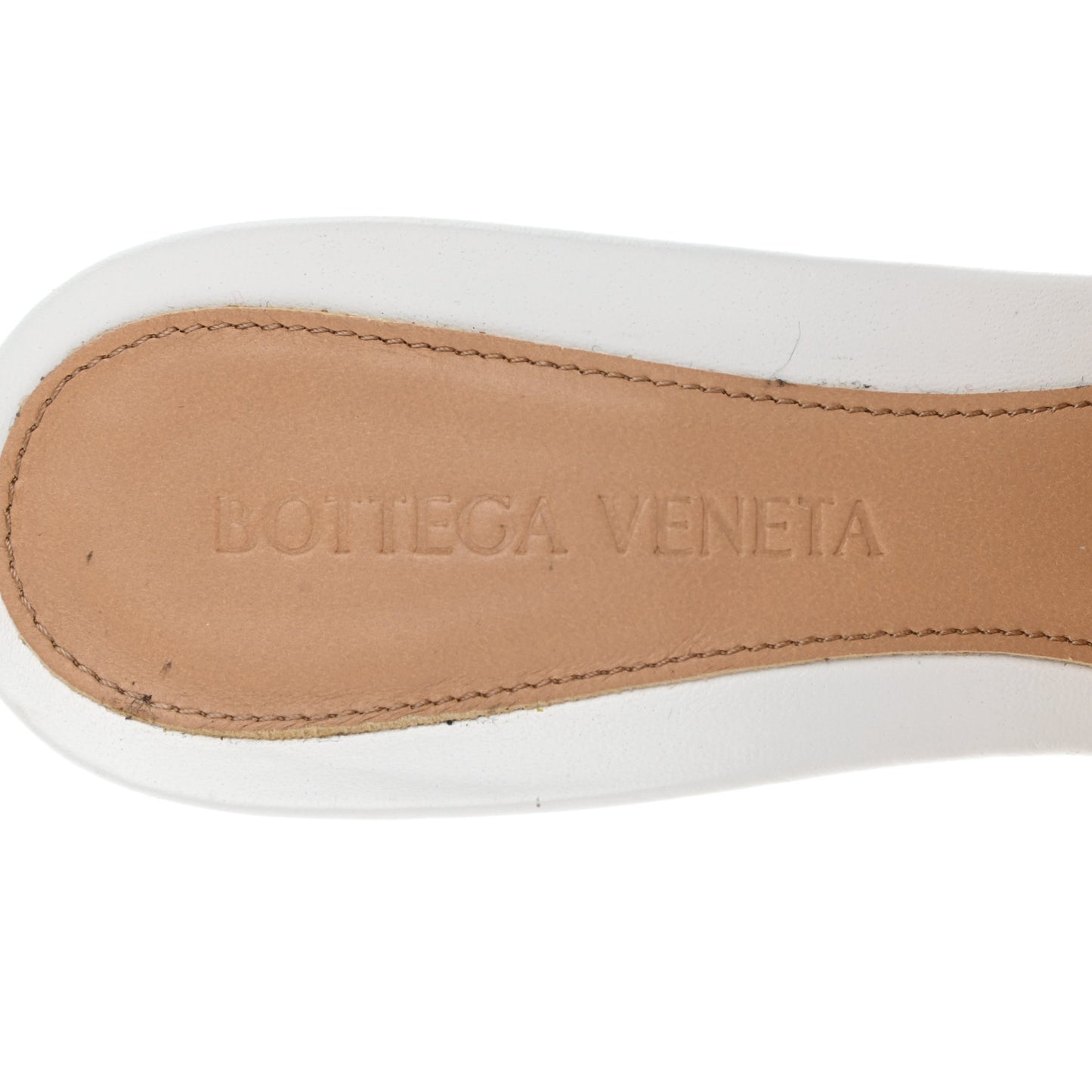 Lambskin Stretch Mule Sandals 36.5 Optic White