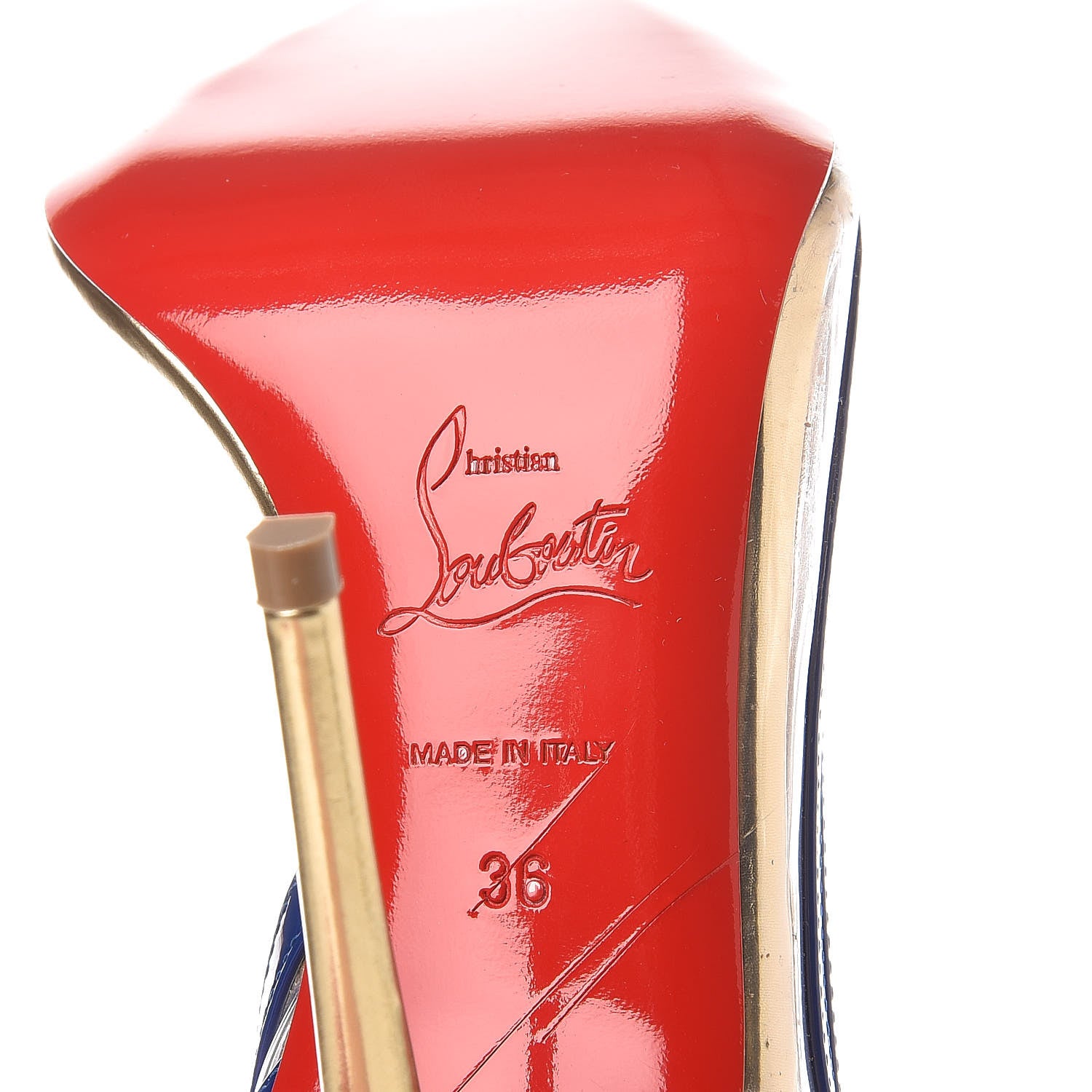 Christian Louboutin Patent PVC Paralili 100 Pumps 36 Corazon 7 of 13