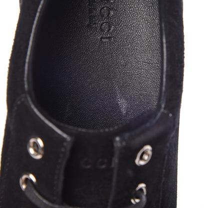 Gucci Softy Tek Suede Womens Low Top Sneakers 39.5 Black 7 of 10