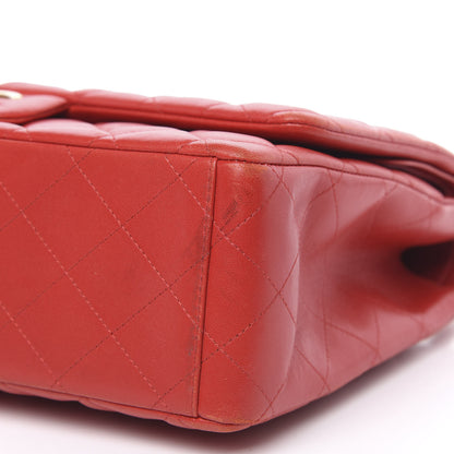 Chanel Lambskin Quilted Maxi Double Flap Red 10 of 18