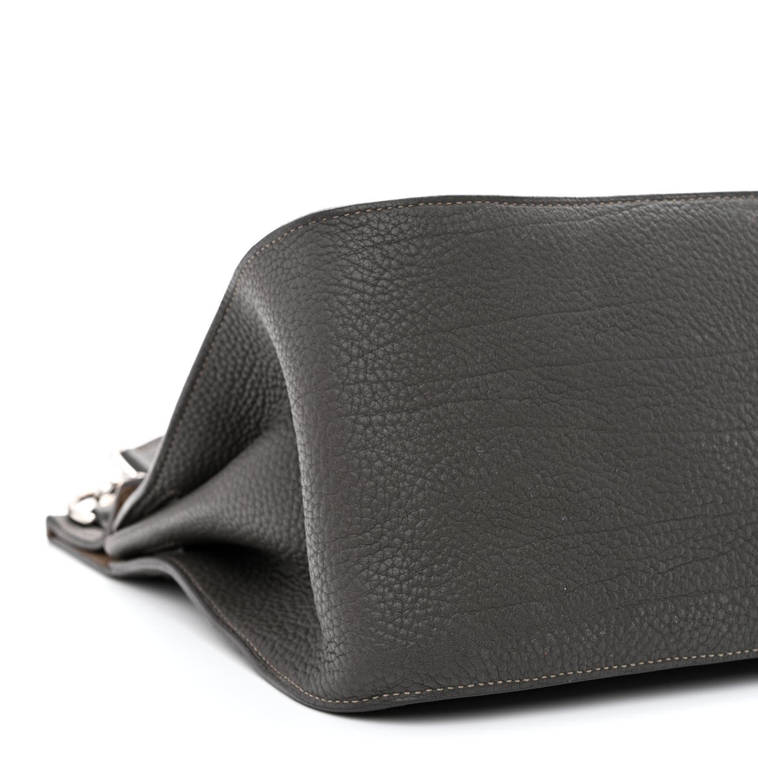 Hermes Taurillon Clemence Eclat Jypsiere 28 Etain Etoupe 8 of 16