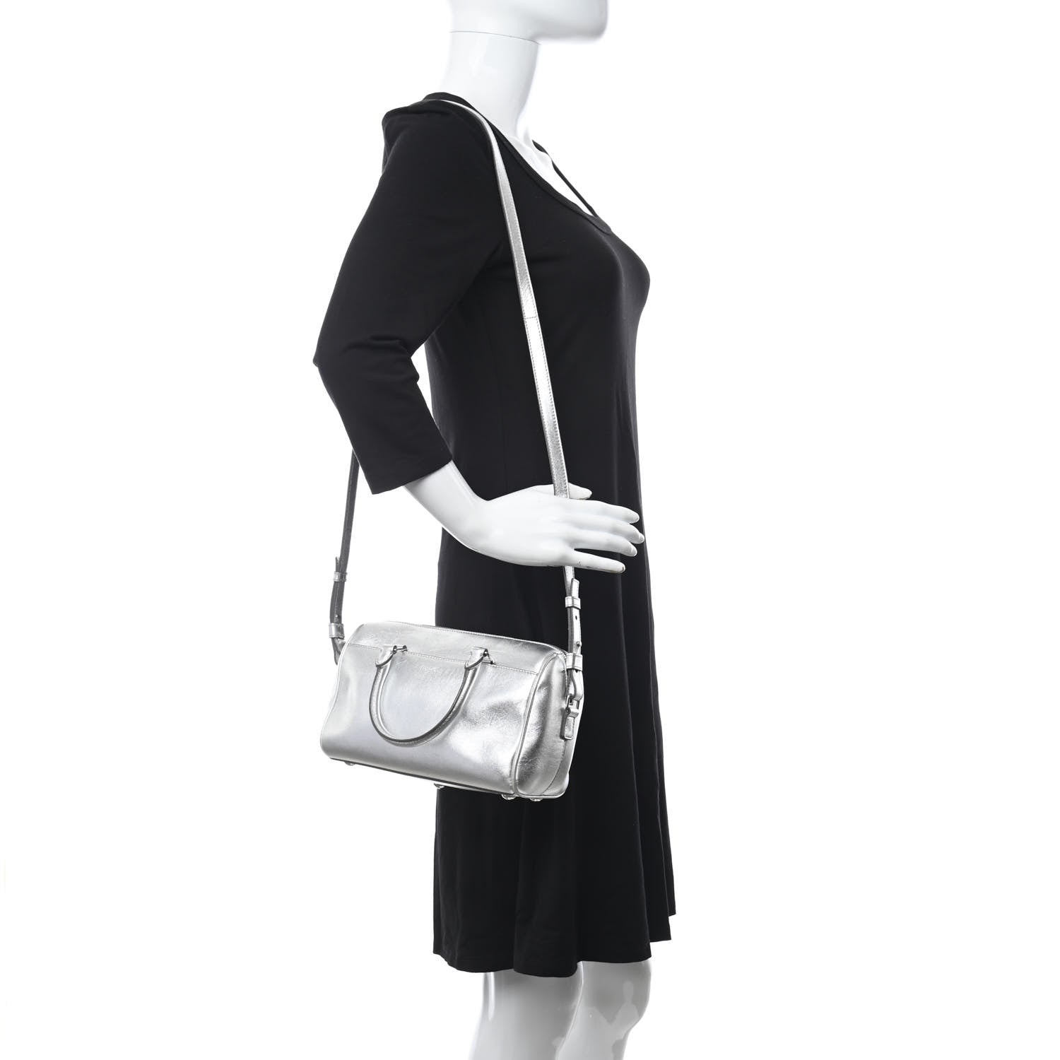 Saint Laurent Metallic Calfskin Classic Duffle 2 of 21