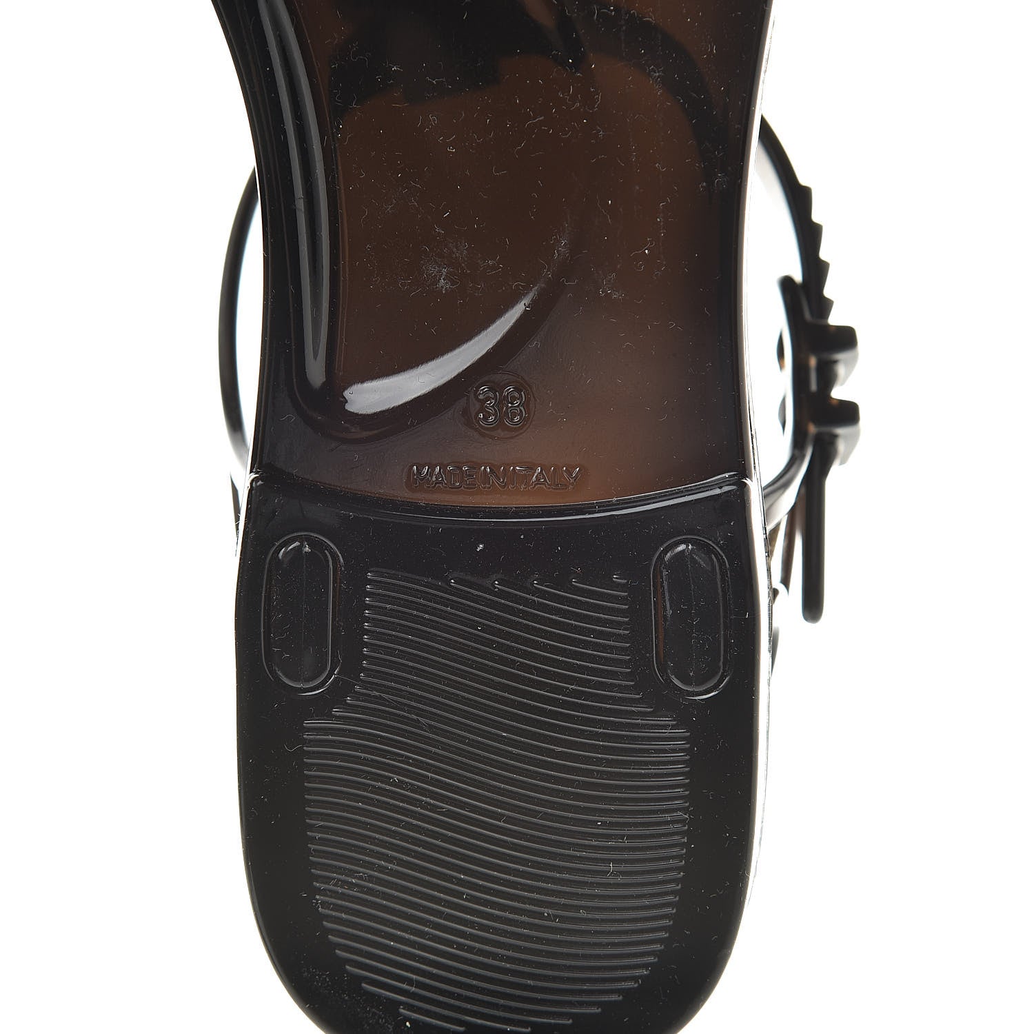 Chanel Jelly Camellia Thong Sandals 38 Black 6 of 8