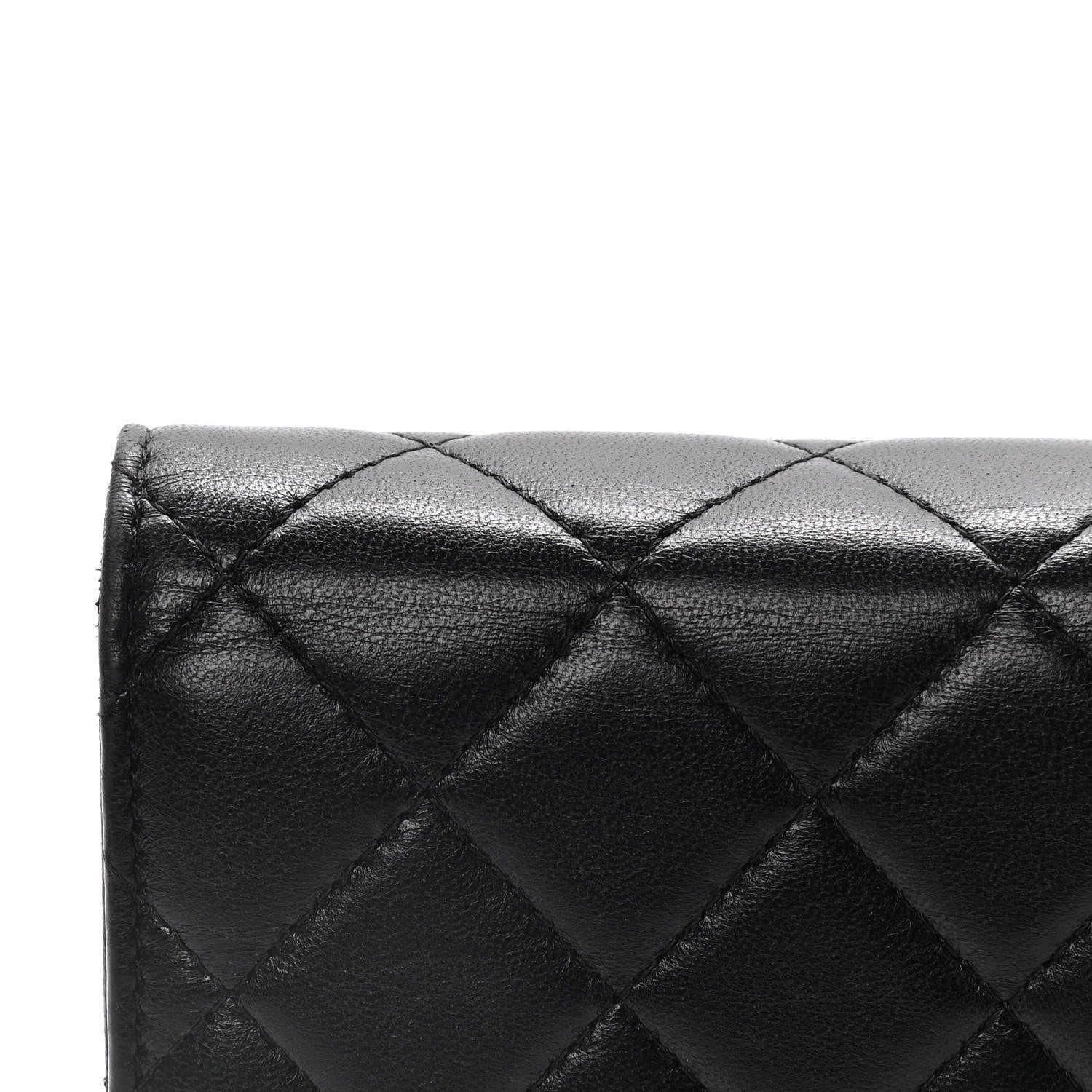 Chanel Lambskin Quilted Wallet On Chain WOC Black 18 of 20