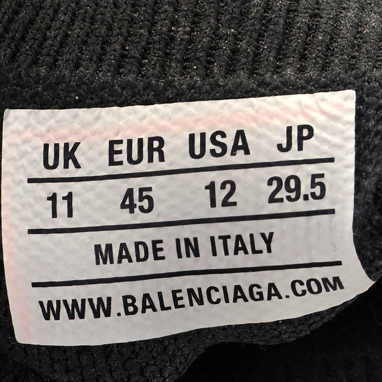 Technical 3D Recycled Knit Allover Logo Licence Print Mens Speed 2.0 Sneakers 45 Black White