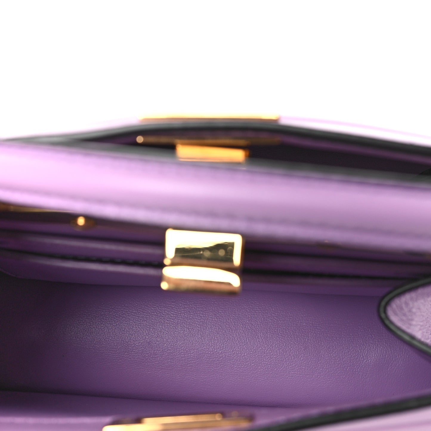 Shiny Nappa Petite Peekaboo I SEE U Satchel Violetta
