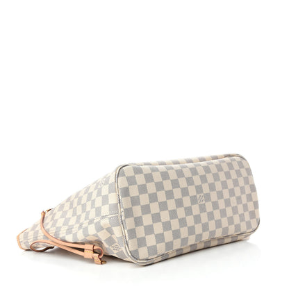 Louis Vuitton Damier Azur Neo Neverfull MM Rose Ballerine 4 of 12