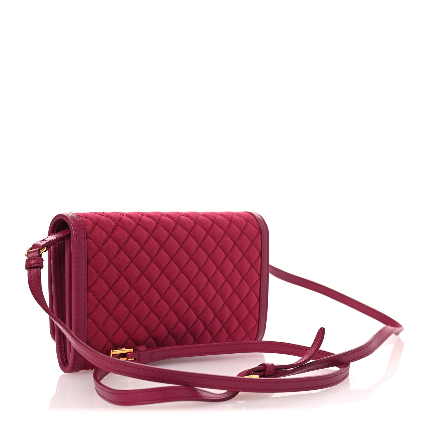 Tessuto Quilted Mini Crossbody Wallet Ibisco