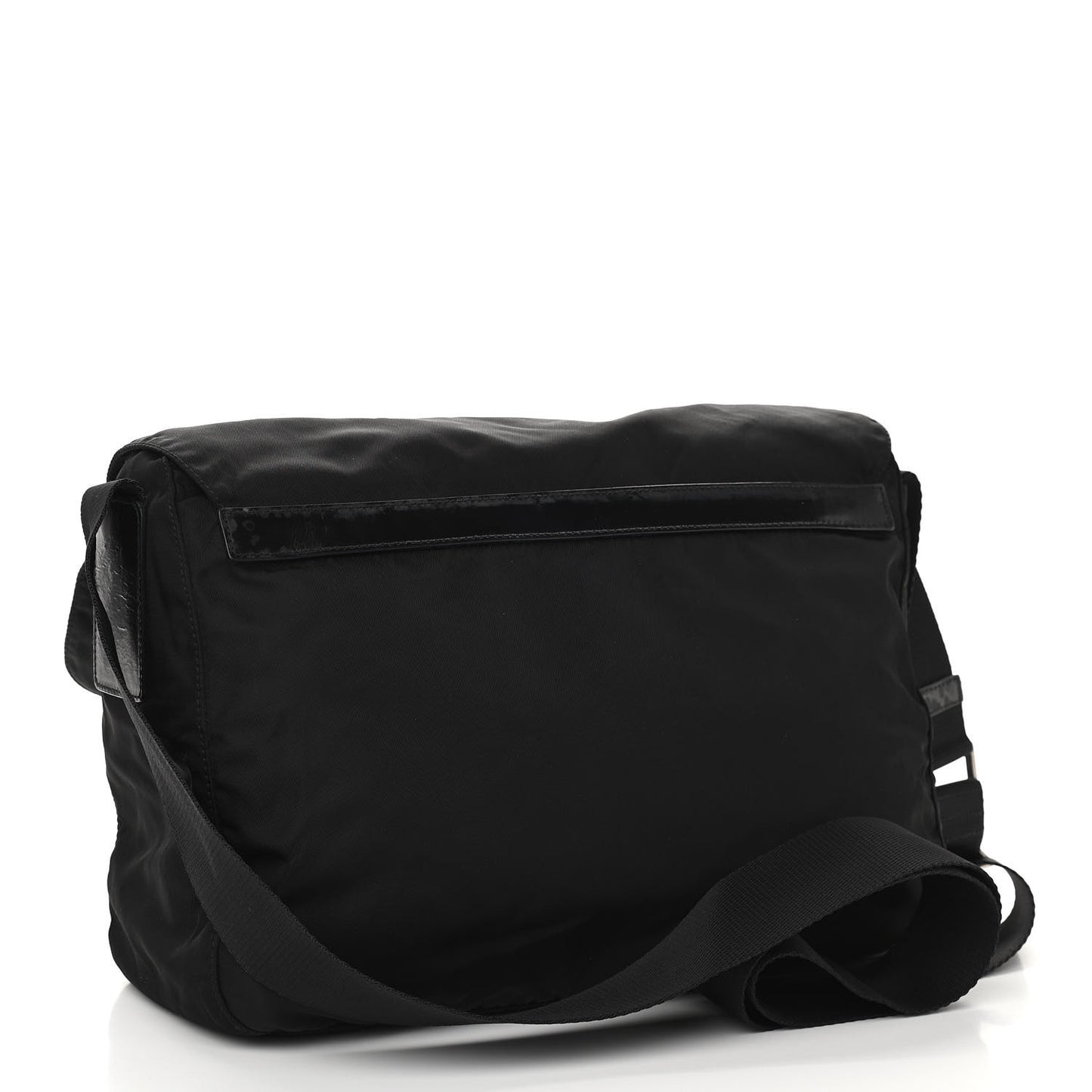 Tessuto Nylon Vela Messenger Bag Black