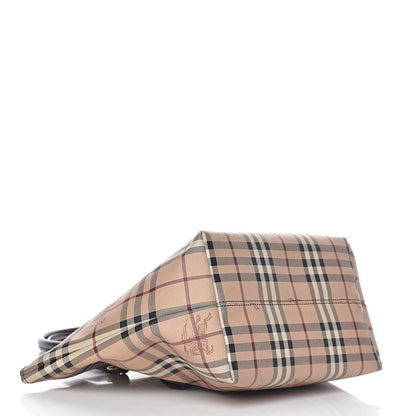 Burberry Haymarket Check Small Salisbury Tote Chocolate 4 of 10