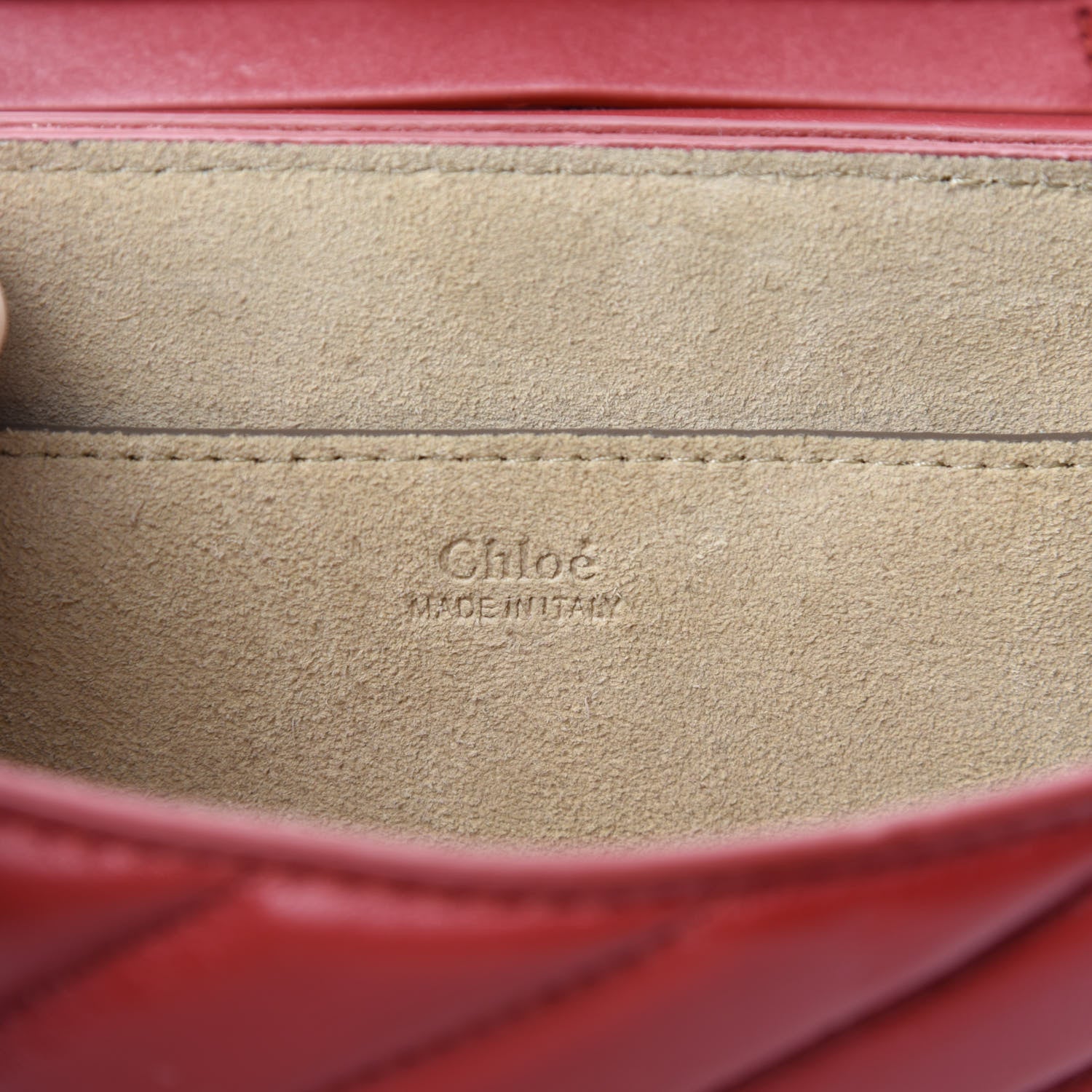 Chloe Calfskin Quilted Mini Drew Bijou Shoulder Bag Dahlia Red 11 of 13