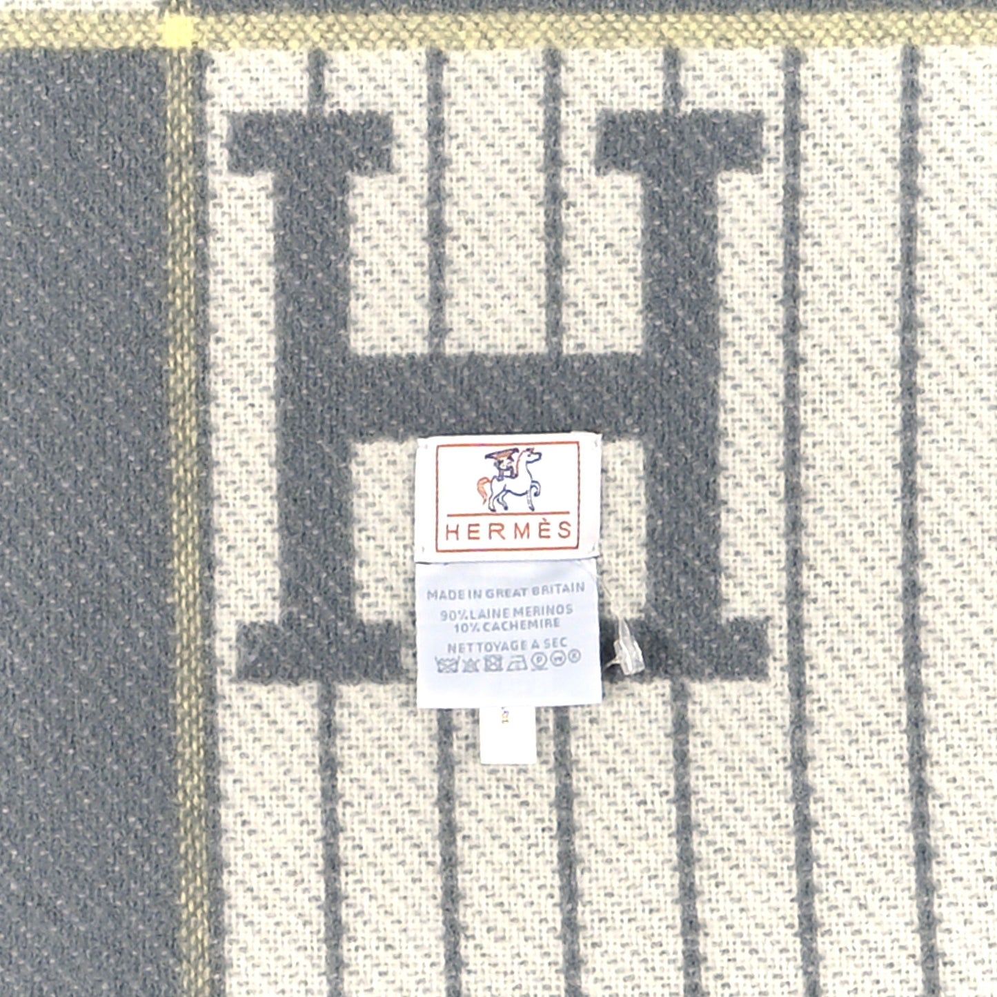 Wool Cashmere Avalon Cabriole Blanket Gris Perle