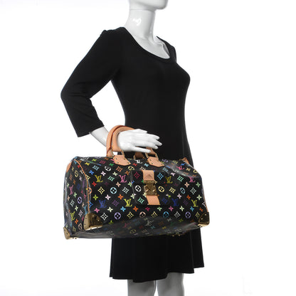 Louis Vuitton Monogram Multicolor Speedy 40 Black 2 of 7