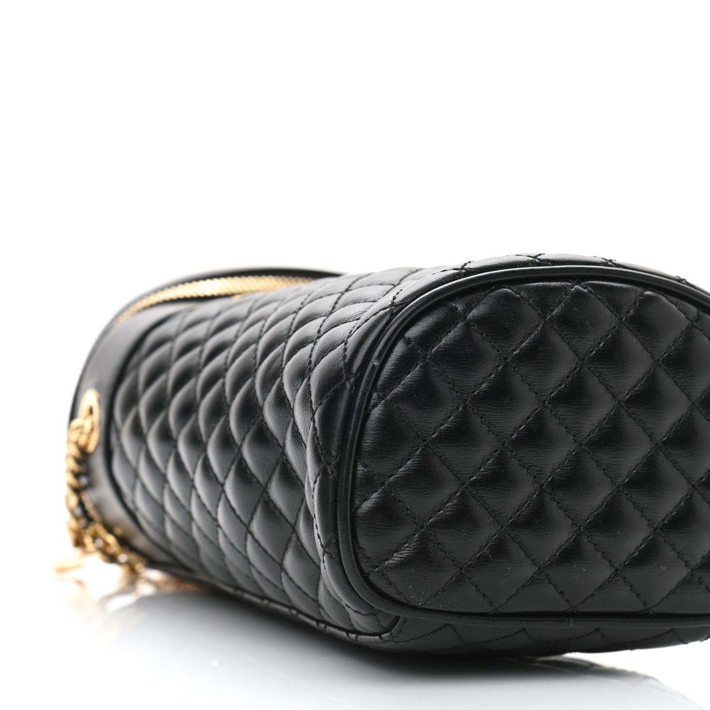 Calfskin Trapuntata Zumi Belt Bag Black