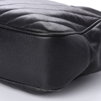 Chanel Caviar Chevron Top Handle Bag Black 7 of 17