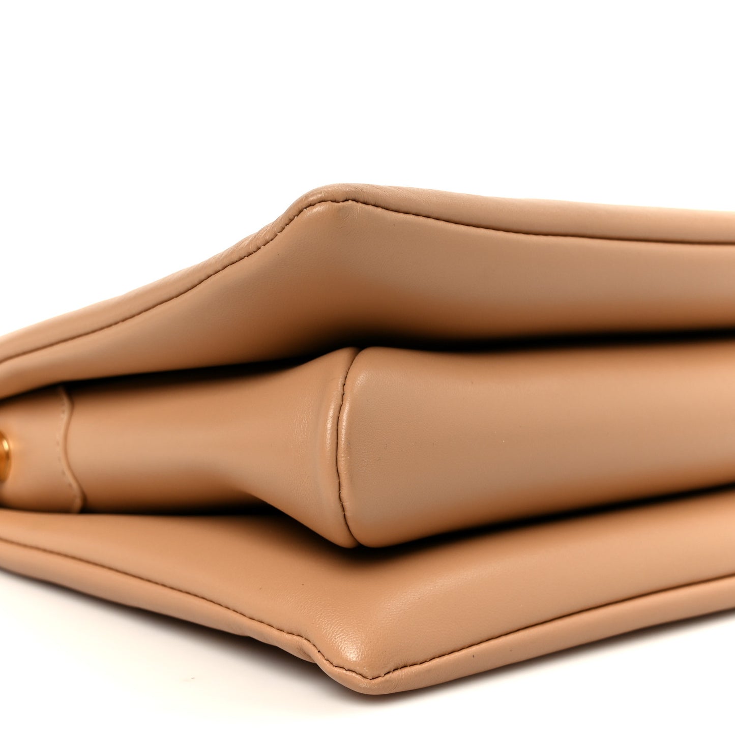 Lambskin Embossed Monogram Coussin PM Camel