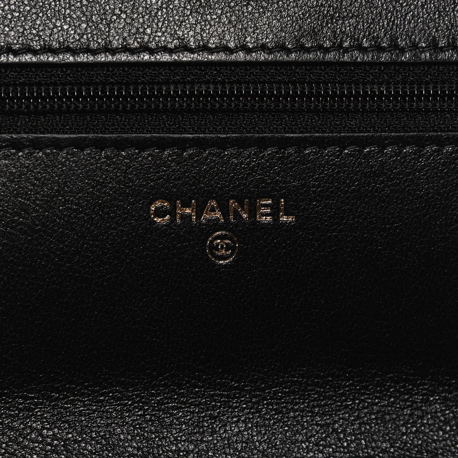Chanel Shiny Goatskin Quilted Chanel 19 Wallet On Chain WOC Black 5 of 13