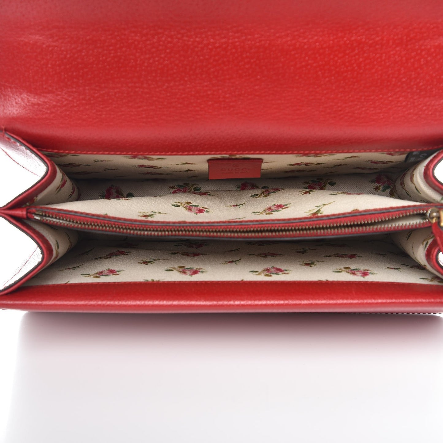 Textured Calfskin Web Medium Dionysus Shoulder Bag Hibiscus Red