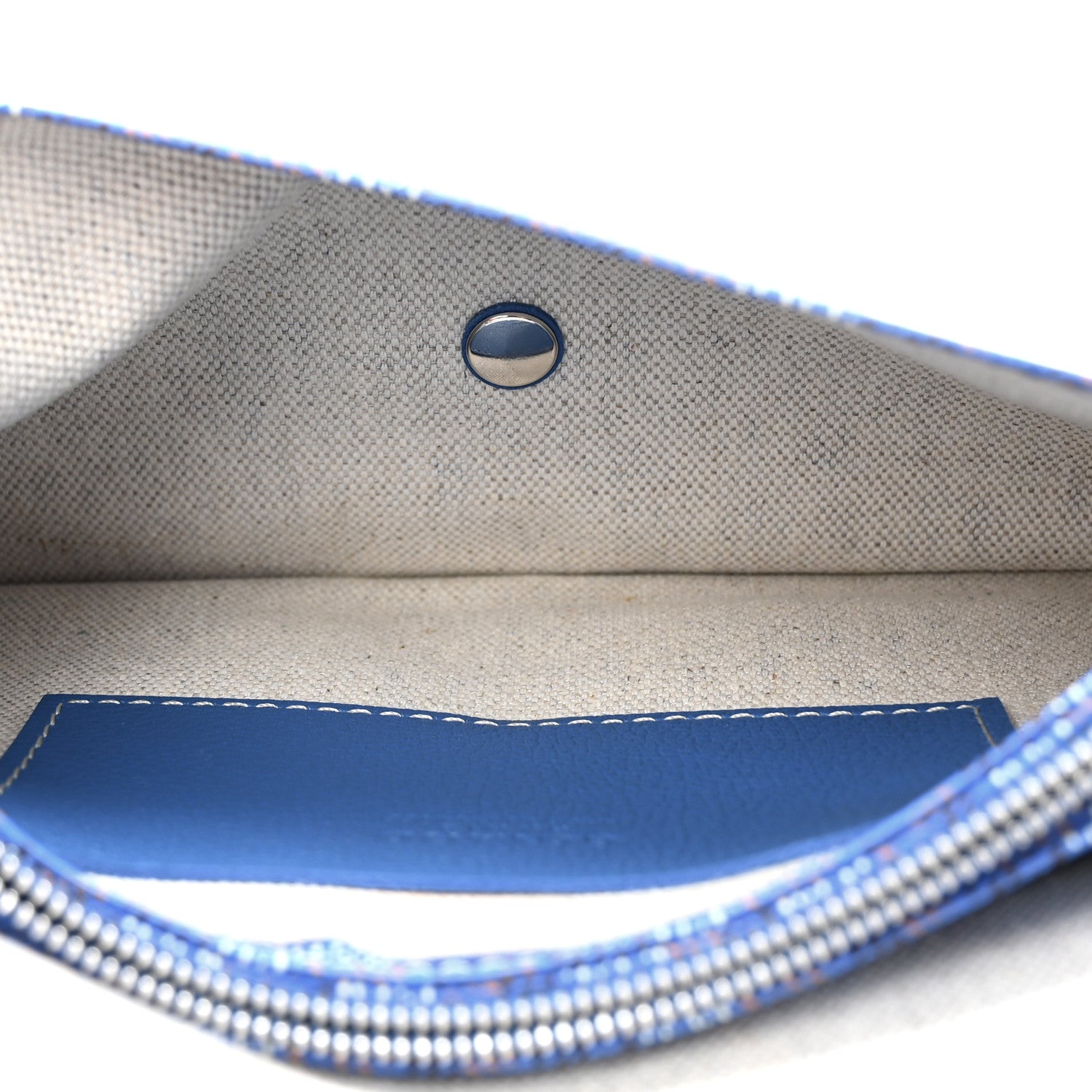 Goyard Goyardine Plumet Wallet Clutch Sky Blue 6 of 10