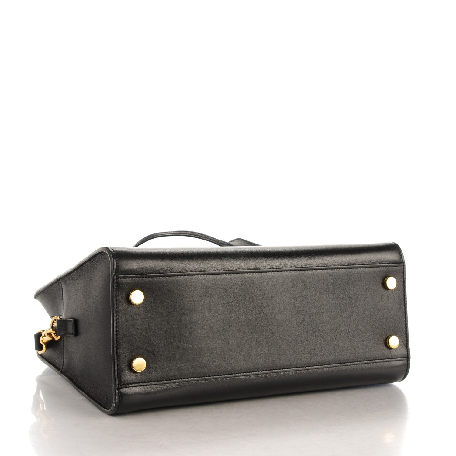 Saint Laurent Calfskin Small Monogram Cabas Black 4 of 9