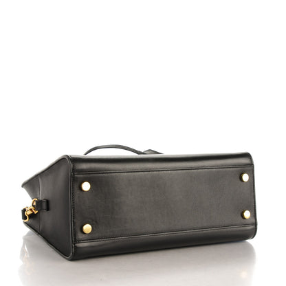 Saint Laurent Calfskin Small Monogram Cabas Black 4 of 9