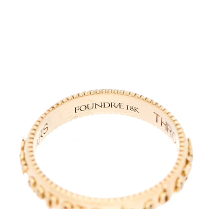 Foundrae 18K Yellow Gold Per Aspera Ad Astra Coin Edge Ring 54 6.75 4 of 8