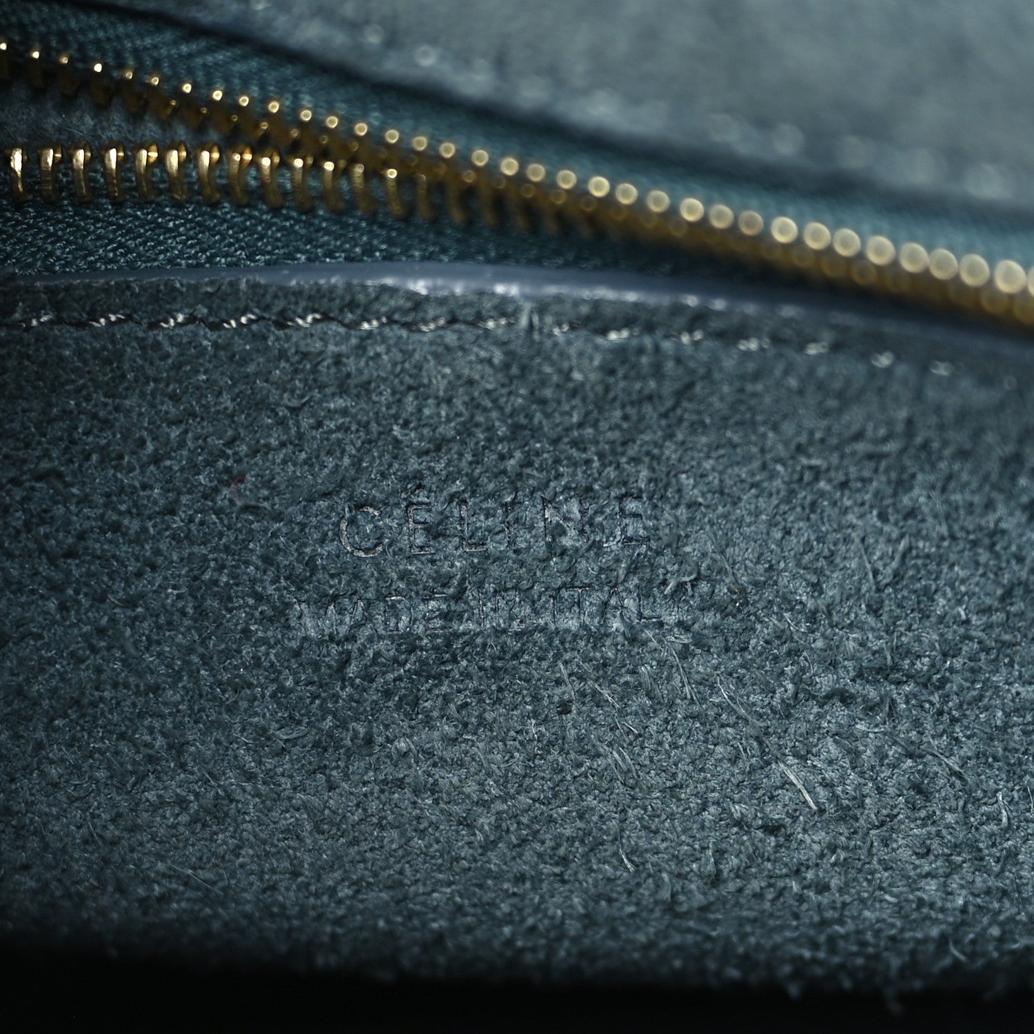 Celine Soft Grained Calfskin Small Sangle Bucket Bag Blue 6 of 8