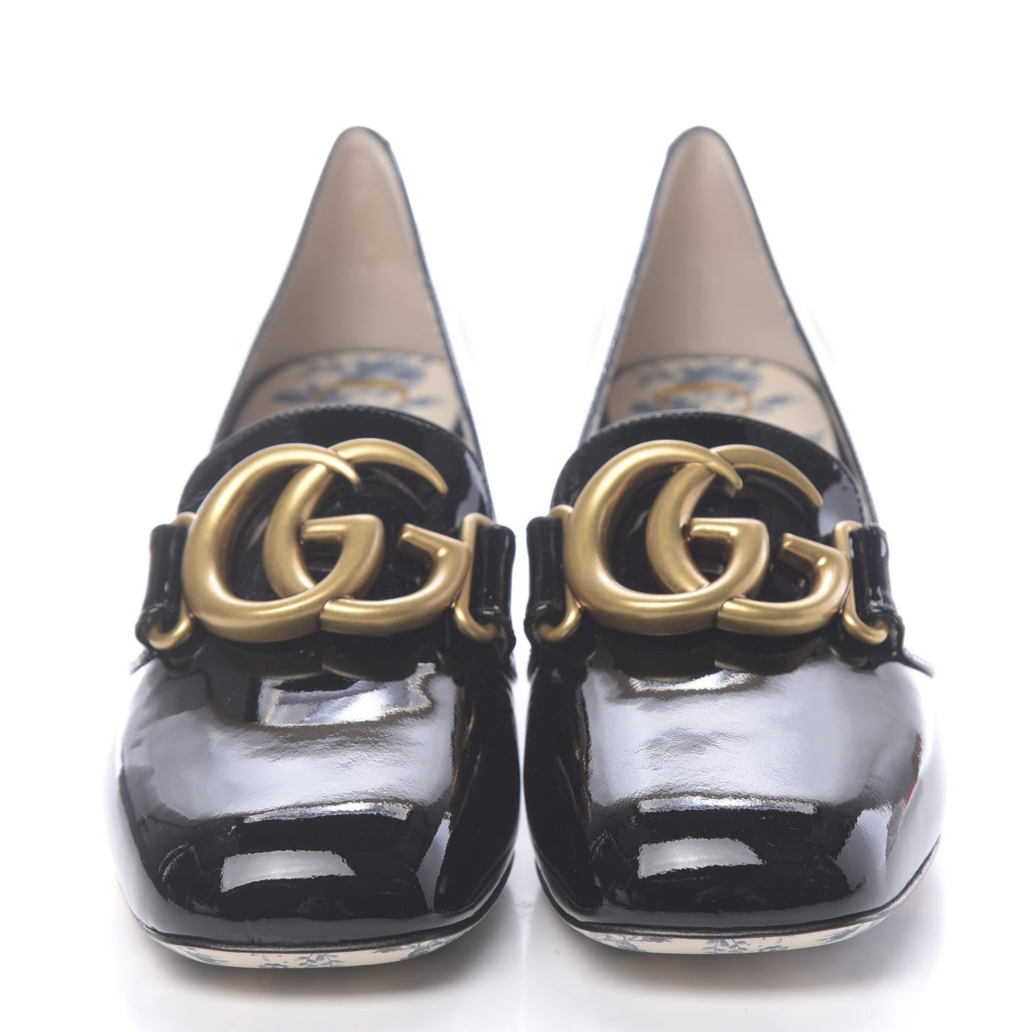 Gucci Vernice GG Victoire 55mm Loafer Pumps 36.5 Black 2 of 9