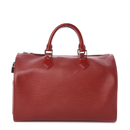 Louis Vuitton Epi Speedy 30 Castillan Red 1 of 12