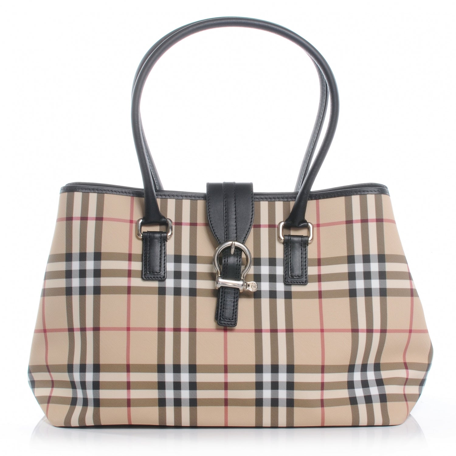 Burberry House Check Buckle Tote Black 1 of 7