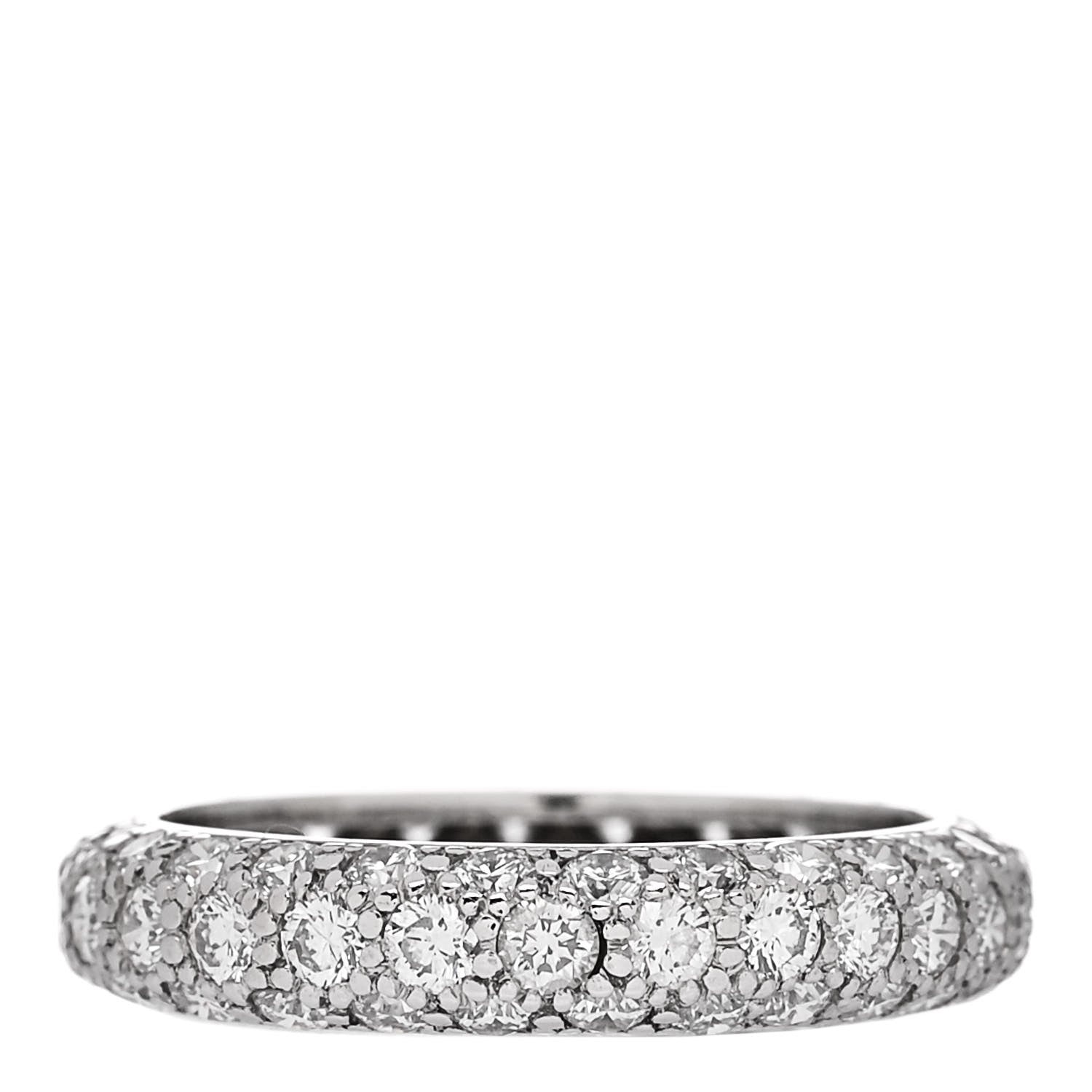 Tiffany Platinum Diamond Etoile Three-Row Band Ring 49 5 1 of 5
