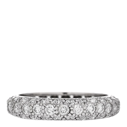 Tiffany Platinum Diamond Etoile Three-Row Band Ring 49 5 1 of 5