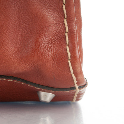 Chloe Calfskin Edith Satchel Whiskey 8 of 9
