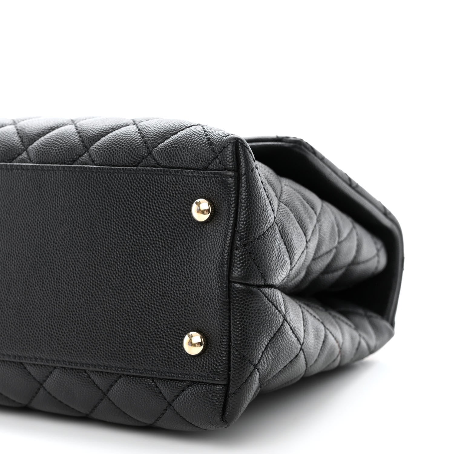 Chanel Caviar Quilted Medium Coco Handle Flap Black 10 of 10
