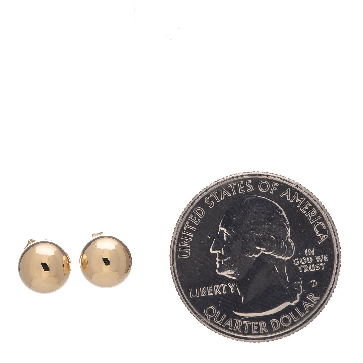 18K Yellow Gold 8mm HardWear Ball Earrings