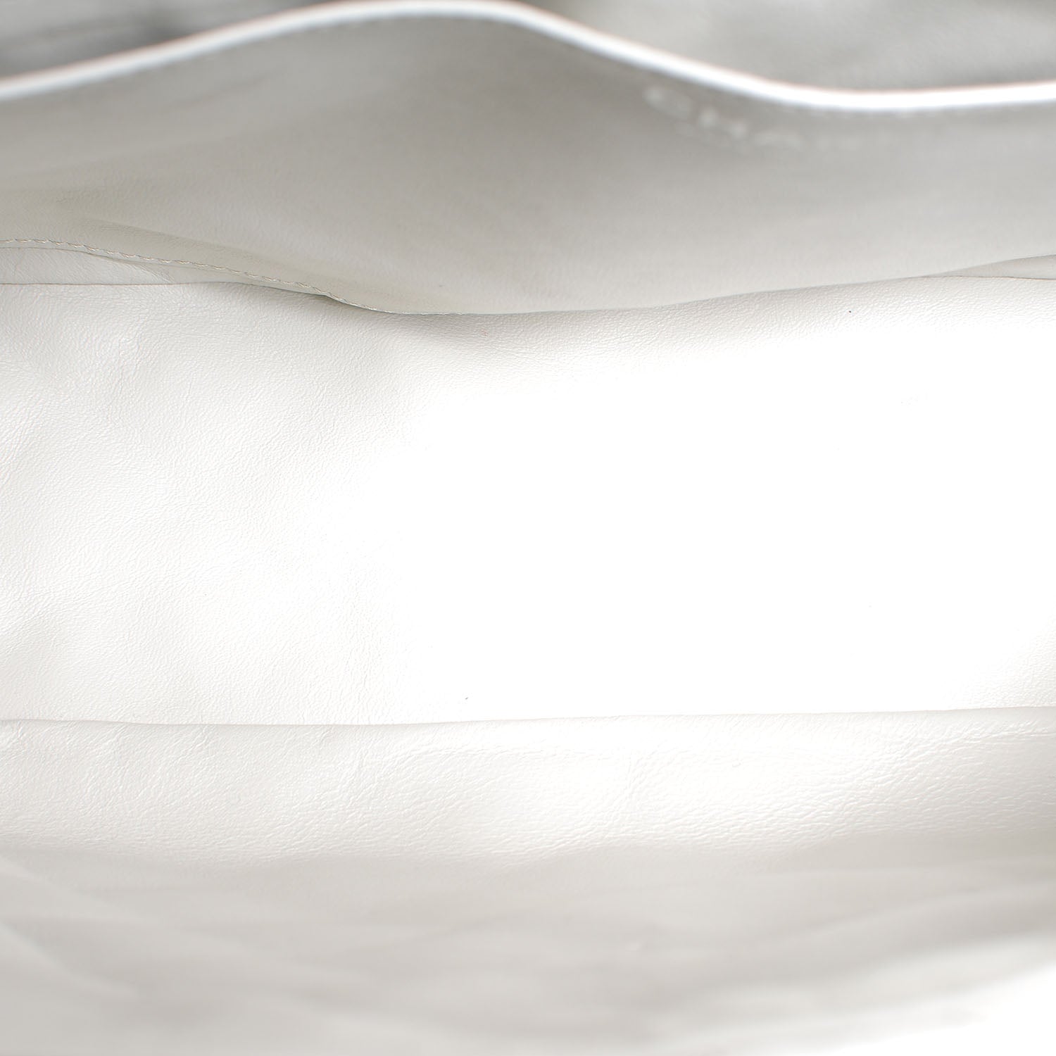Chanel Washed Caviar Maxi Single Flap White 6 of 8