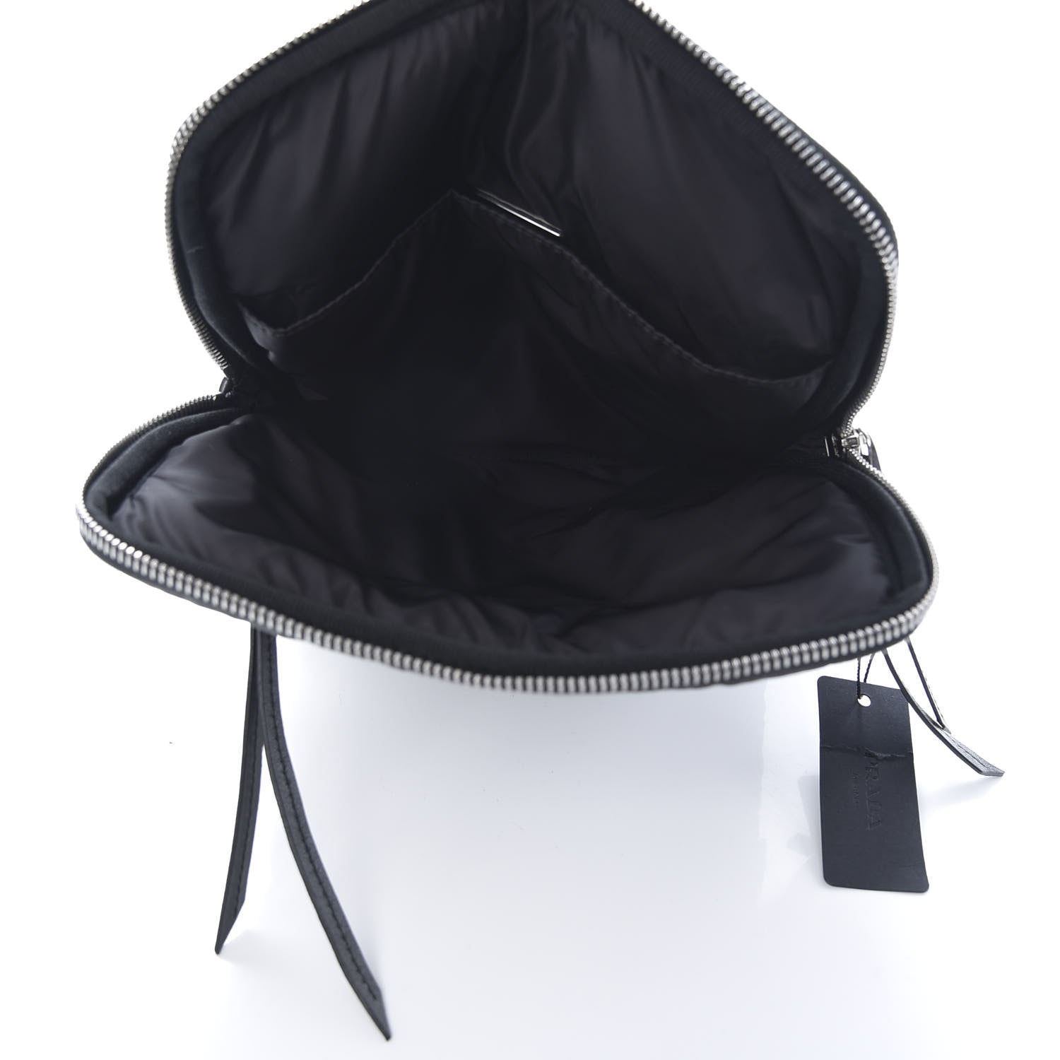 Prada Tessuto Nylon Nappa Pouch Black 5 of 9