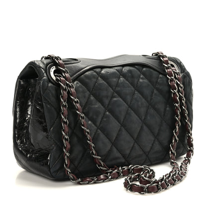 Chanel Iridescent Calfskin Medium In the Mix Flap Black 3 of 10
