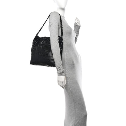 Chanel Shiny Calfskin Quilted Small Chanel 22 So Black 3 of 11