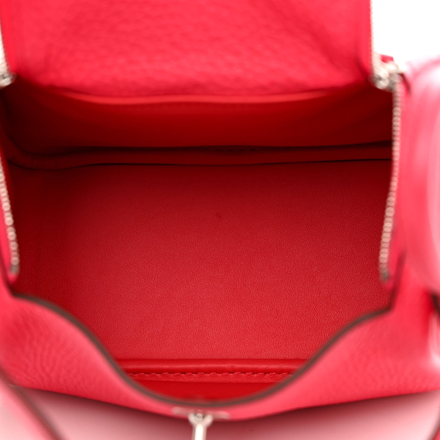 Hermes Taurillon Clemence Mini Lindy 20 Framboise 5 of 10