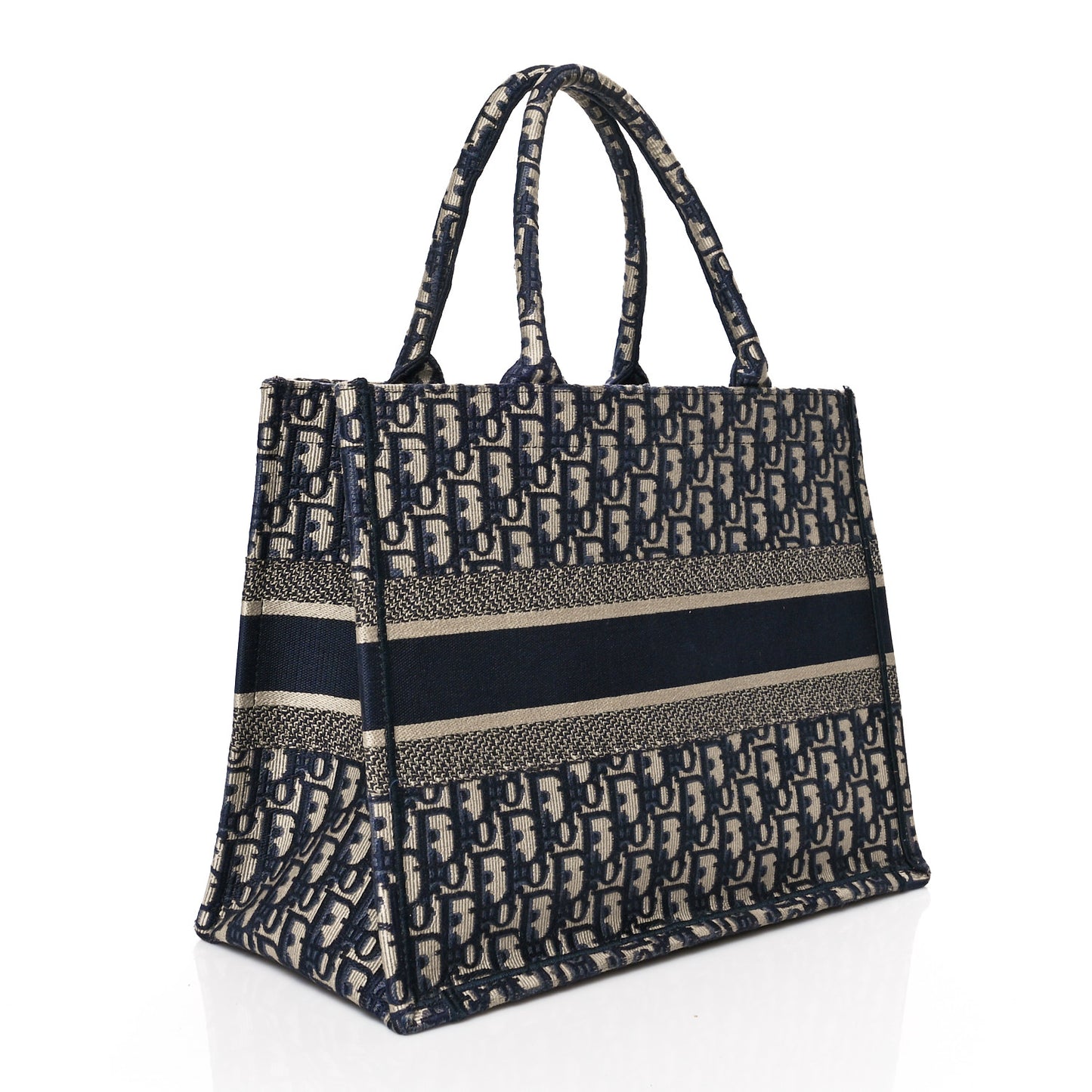 Oblique Medium Book Tote Blue Multicolor