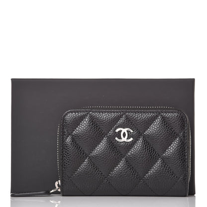 Chanel Caviar Quilted Zip Coin Purse Black 8 of 8