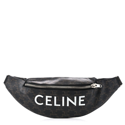 Celine Triomphe Logo Canvas Belt Bag Black 1 of 7