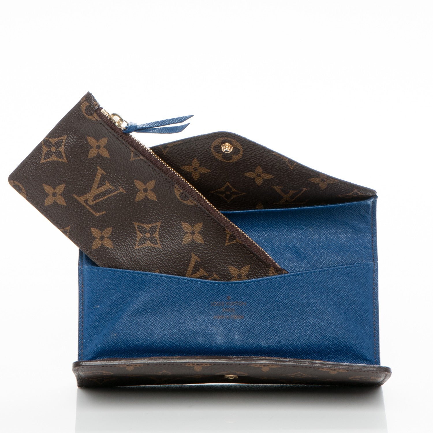 Louis Vuitton Monogram Josephine Wallet Blue 6 of 11