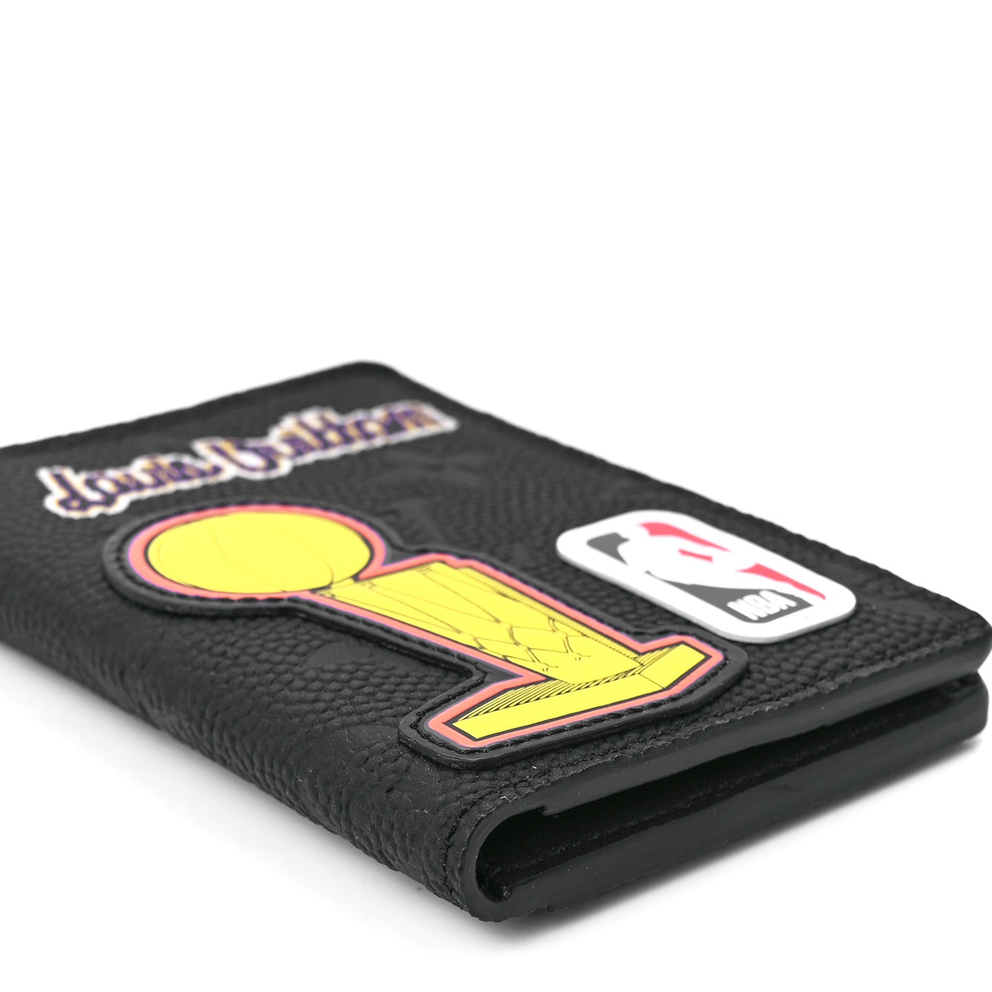 X NBA Grained Calfskin Monogram Pocket Organizer Black