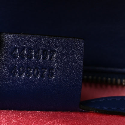 Gucci Velvet Matelasse Small GG Marmont Shoulder Bag Cobalt Blue 7 of 10