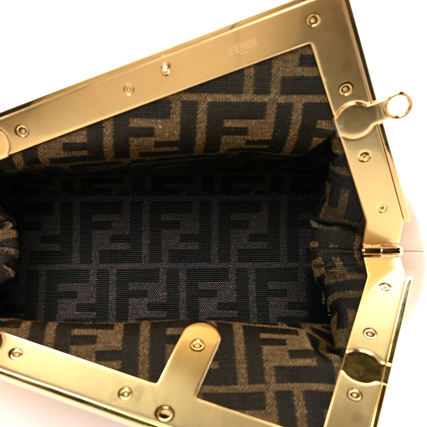 Shiny Nappa Small Fendi First Poudre