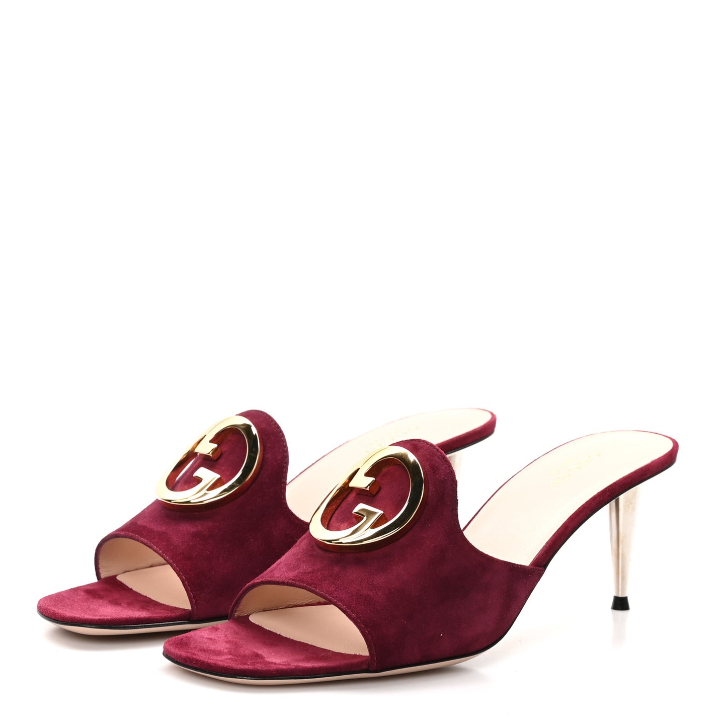 Suede Cachemire Blondie 65mm Mules 38.5 Violet Cyclamin
