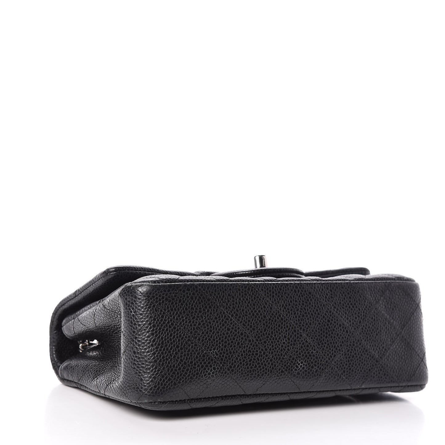 Caviar Quilted Mini Rectangular Flap Black