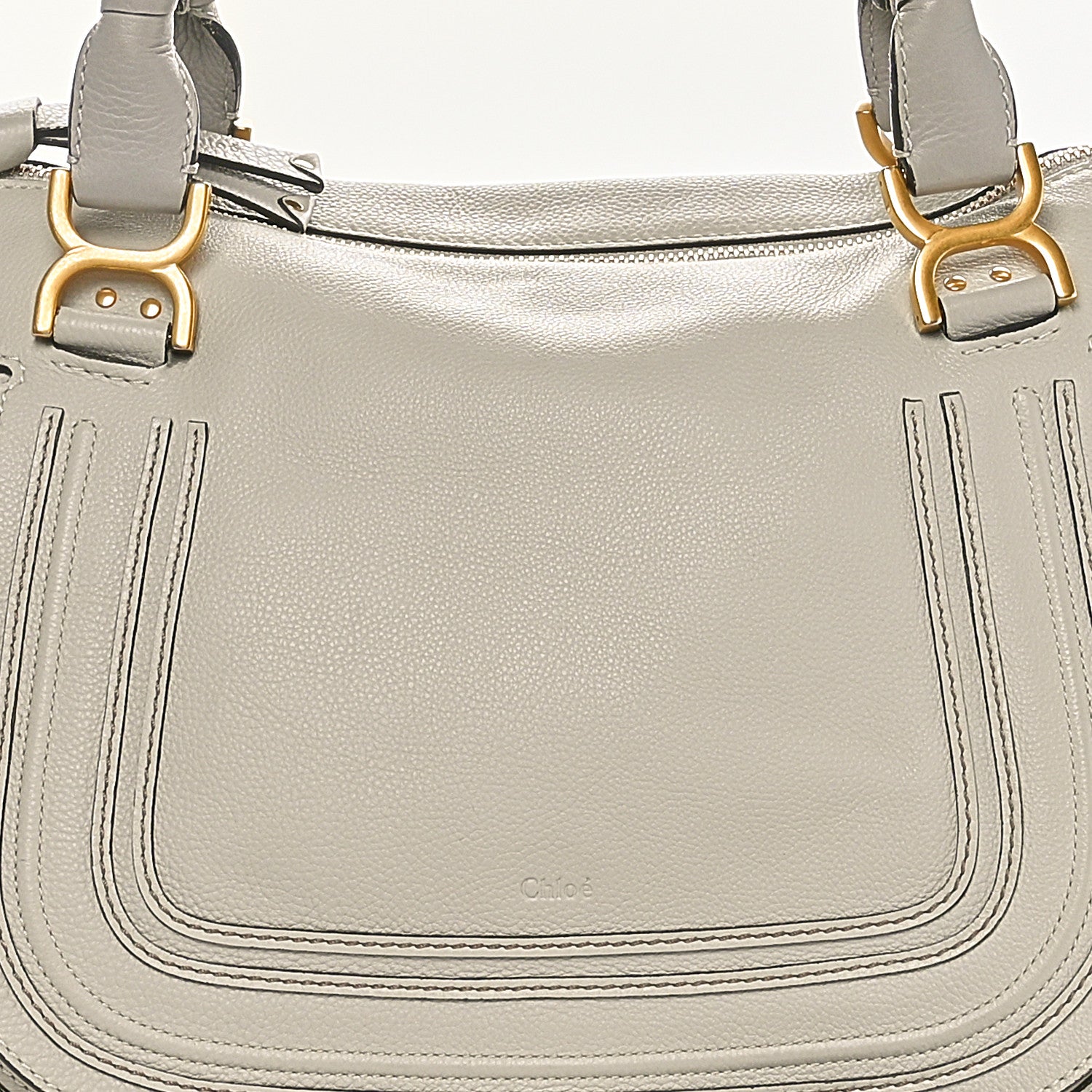 Chloe Calfskin Large Marcie Satchel Dove 8 of 10